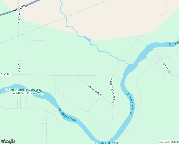 map of restaurants, bars, coffee shops, grocery stores, and more near 14828 Craft Road in Hersey