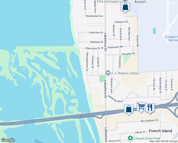 map of restaurants, bars, coffee shops, grocery stores, and more near 2607 Baumgartner Drive in La Crosse