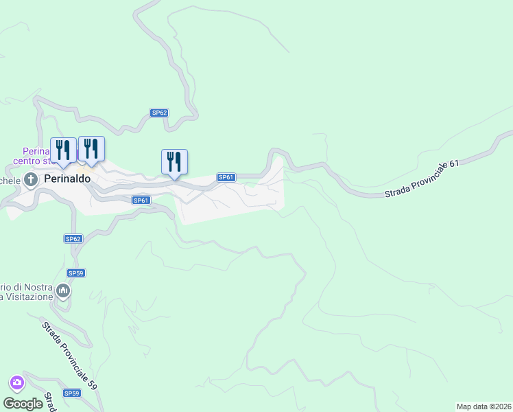 map of restaurants, bars, coffee shops, grocery stores, and more near 2 Strada Campi in Perinaldo