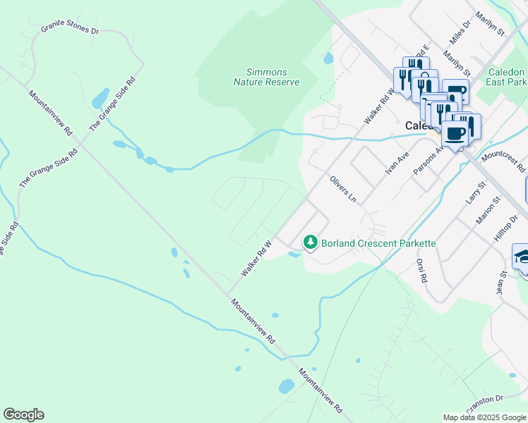 map of restaurants, bars, coffee shops, grocery stores, and more near in Regional Municipality of Peel