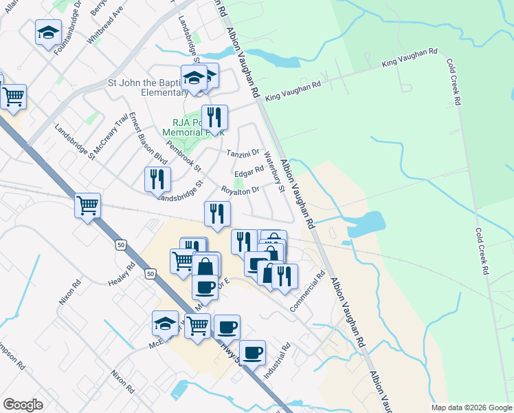 map of restaurants, bars, coffee shops, grocery stores, and more near 13 Paulette Way in Bolton