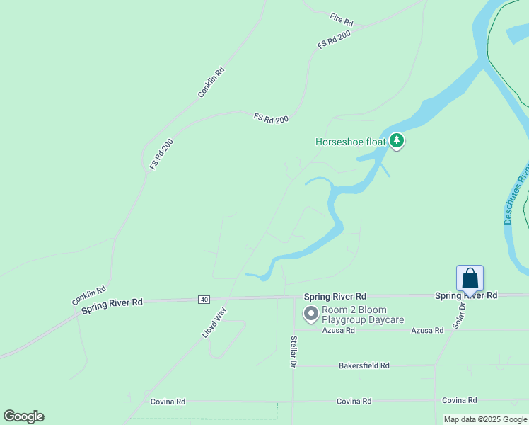 map of restaurants, bars, coffee shops, grocery stores, and more near 56885 Besson Road in Bend