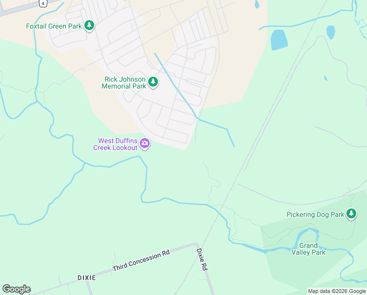 map of restaurants, bars, coffee shops, grocery stores, and more near 2453 Florentine Place in Pickering