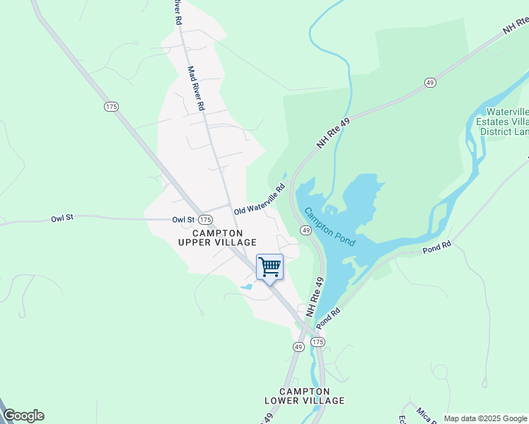 map of restaurants, bars, coffee shops, grocery stores, and more near 4 Old Waterville Road in Campton