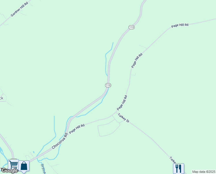 map of restaurants, bars, coffee shops, grocery stores, and more near 514 Chocorua Road in Tamworth