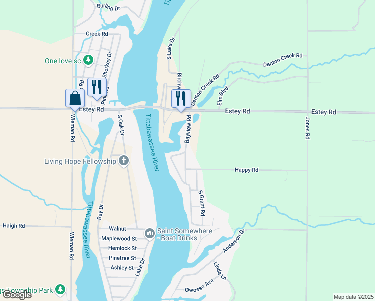 map of restaurants, bars, coffee shops, grocery stores, and more near 4081 Bayview Road in Beaverton