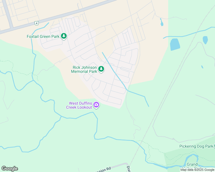 map of restaurants, bars, coffee shops, grocery stores, and more near 1037 Pelican Trail in Pickering
