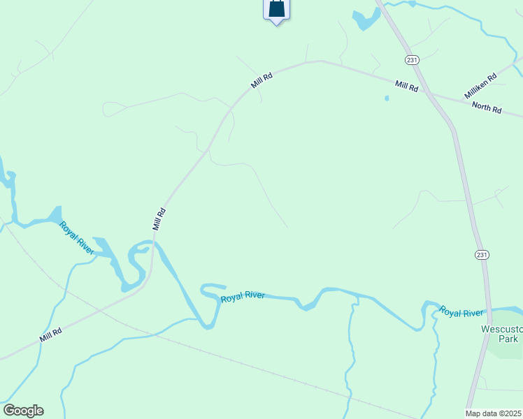 map of restaurants, bars, coffee shops, grocery stores, and more near 67 Stowell Brooke Road in North Yarmouth