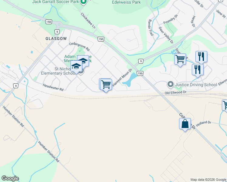 map of restaurants, bars, coffee shops, grocery stores, and more near 20 Grapevine Road in Bolton