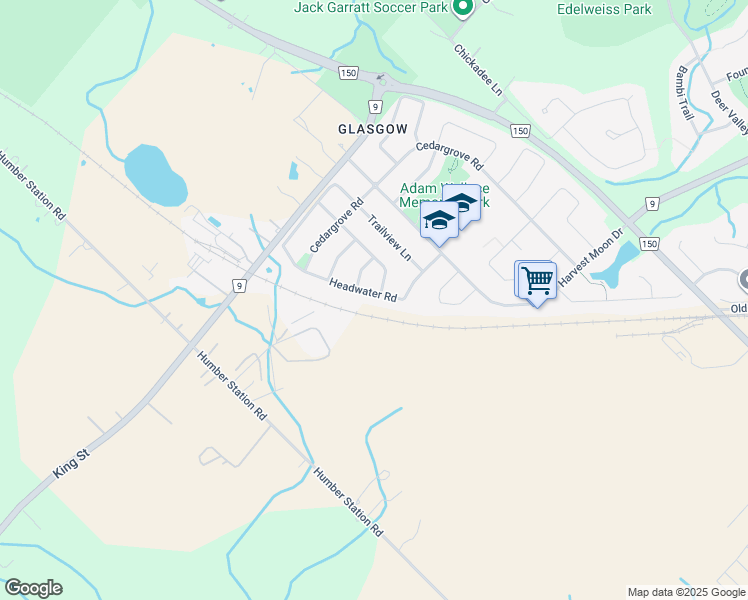 map of restaurants, bars, coffee shops, grocery stores, and more near 61 Headwater Road in Bolton