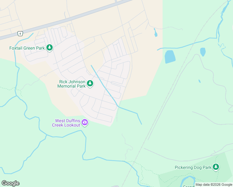 map of restaurants, bars, coffee shops, grocery stores, and more near 1177 Enchanted Crescent in Pickering