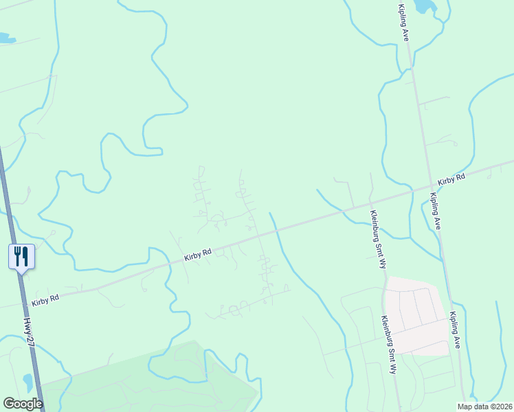 map of restaurants, bars, coffee shops, grocery stores, and more near 43 Belsite Court in Vaughan
