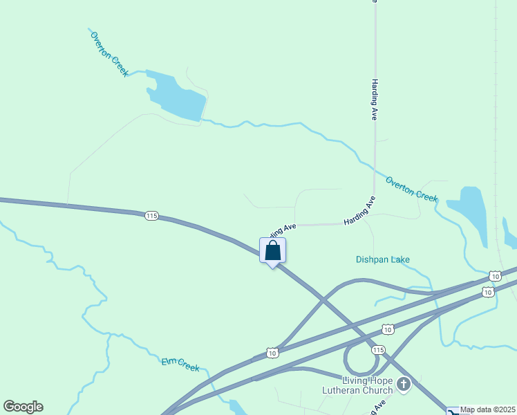 map of restaurants, bars, coffee shops, grocery stores, and more near Juniper Drive in Farwell