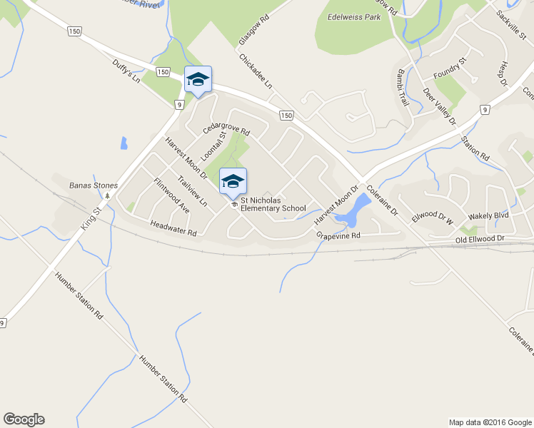 map of restaurants, bars, coffee shops, grocery stores, and more near 40 Emily Carr Crescent in Caledon