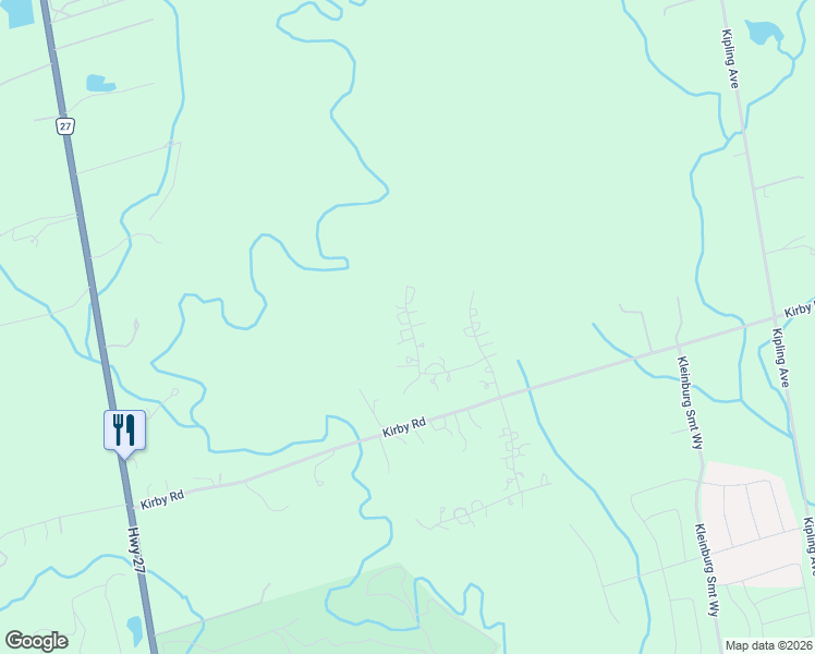 map of restaurants, bars, coffee shops, grocery stores, and more near 56 Orico Court in Vaughan