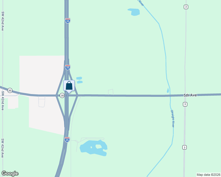 map of restaurants, bars, coffee shops, grocery stores, and more near 3400 State Highway 30 in Ellendale