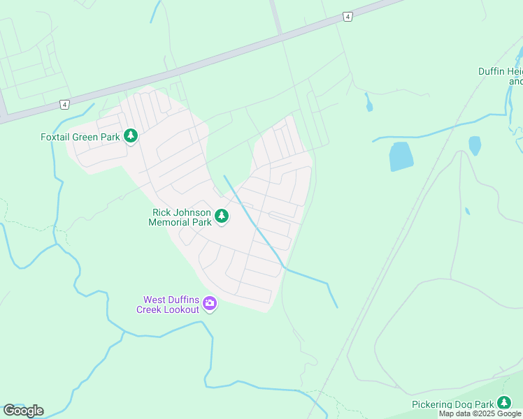 map of restaurants, bars, coffee shops, grocery stores, and more near 2494 Hibiscus Drive in Pickering