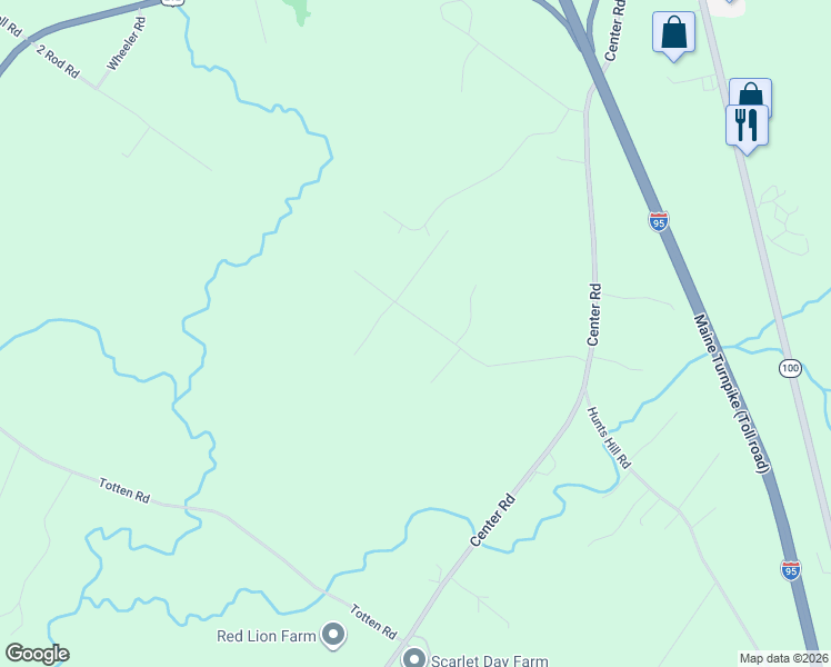 map of restaurants, bars, coffee shops, grocery stores, and more near 37 Rustic Road in Gray