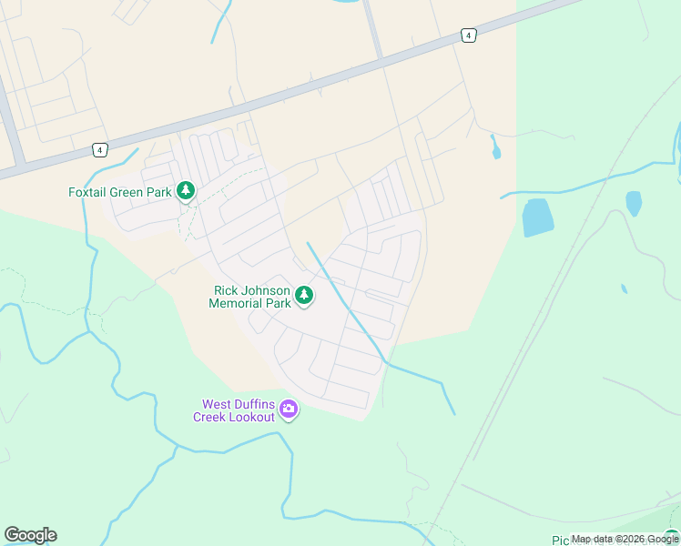 map of restaurants, bars, coffee shops, grocery stores, and more near 1160 Drawstring Lane in Pickering