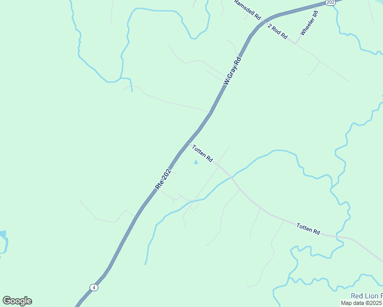 map of restaurants, bars, coffee shops, grocery stores, and more near 123 Totten Road in Gray