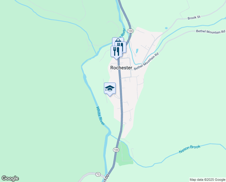 map of restaurants, bars, coffee shops, grocery stores, and more near 222 South Main Street in Rochester