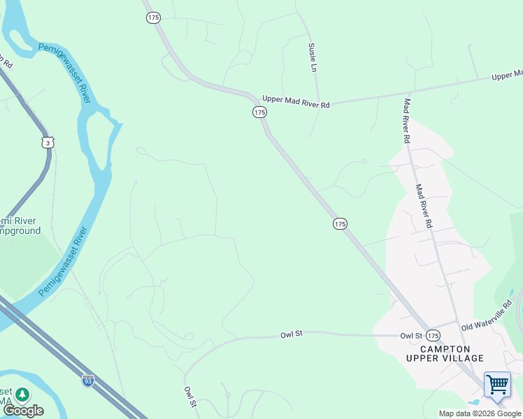 map of restaurants, bars, coffee shops, grocery stores, and more near 1447 New Hampshire Route 175 in Thornton