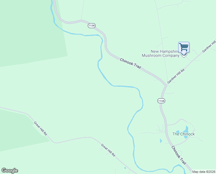 map of restaurants, bars, coffee shops, grocery stores, and more near Chinook Trail in Tamworth