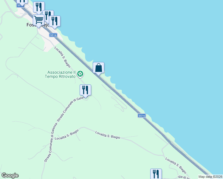 map of restaurants, bars, coffee shops, grocery stores, and more near 67 Località San Biagio in Provincia di Pesaro e Urbino