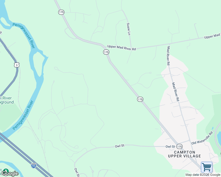 map of restaurants, bars, coffee shops, grocery stores, and more near 1447 New Hampshire Route 175 in Thornton