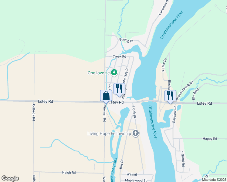 map of restaurants, bars, coffee shops, grocery stores, and more near 3935 Lutzke Road in Beaverton