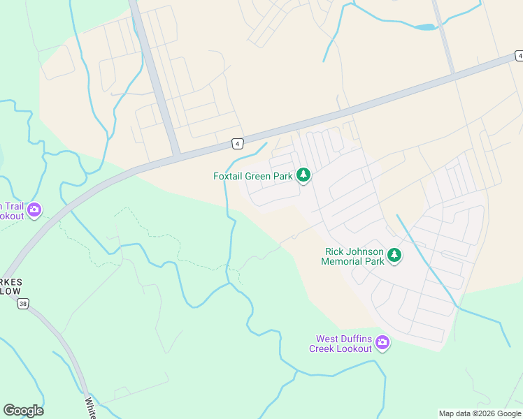 map of restaurants, bars, coffee shops, grocery stores, and more near 1040 Foxtail Crescent in Pickering