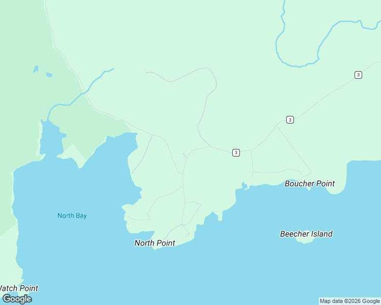 map of restaurants, bars, coffee shops, grocery stores, and more near North Point Estate Road in Long Lake