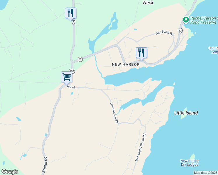 map of restaurants, bars, coffee shops, grocery stores, and more near 68 Southside Road in Bristol