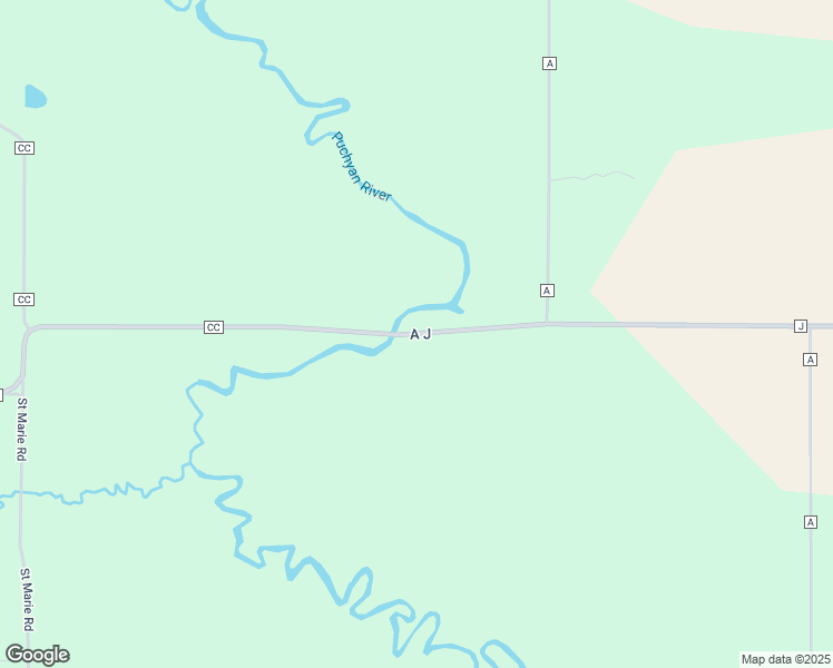map of restaurants, bars, coffee shops, grocery stores, and more near County Road J in Green Lake