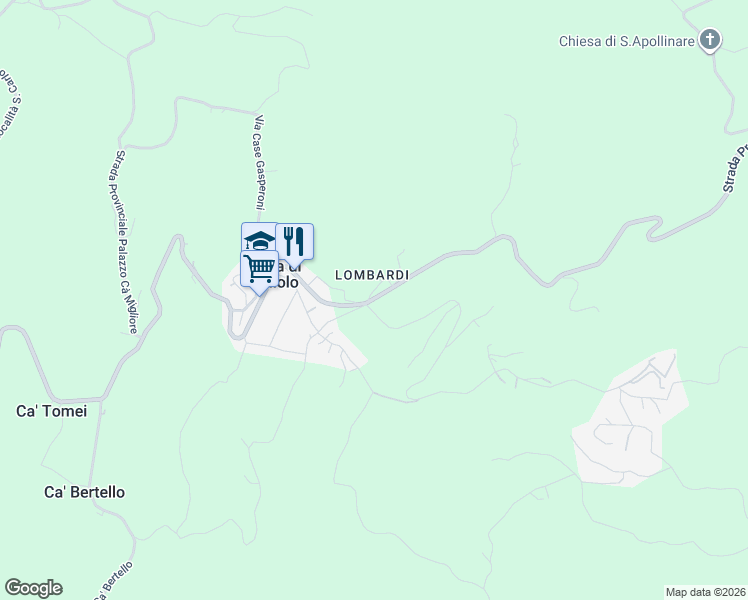 map of restaurants, bars, coffee shops, grocery stores, and more near in Provincia di Rimini