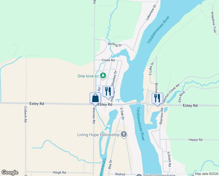 map of restaurants, bars, coffee shops, grocery stores, and more near 3940 Shorkey Road in Beaverton
