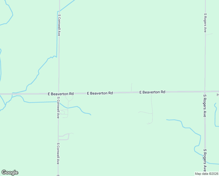 map of restaurants, bars, coffee shops, grocery stores, and more near 6425 East Beaverton Road in Clare