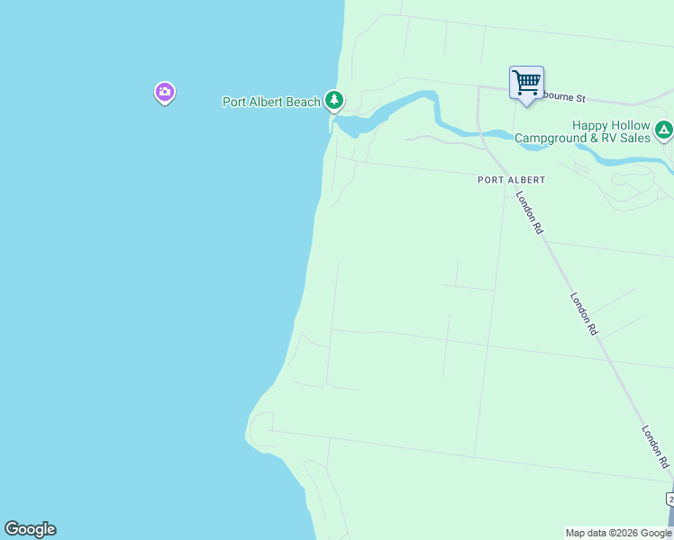 map of restaurants, bars, coffee shops, grocery stores, and more near 47 Huron Street South in Goderich