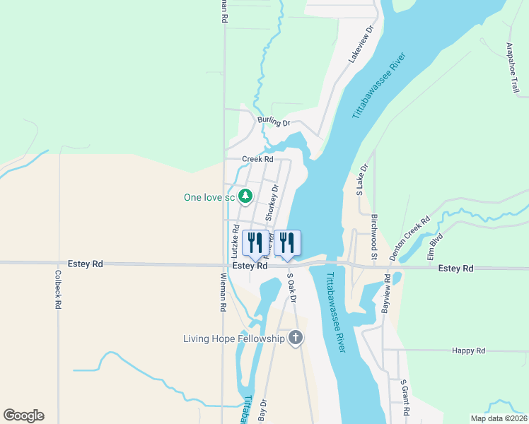 map of restaurants, bars, coffee shops, grocery stores, and more near 3940 Shorkey Road in Beaverton