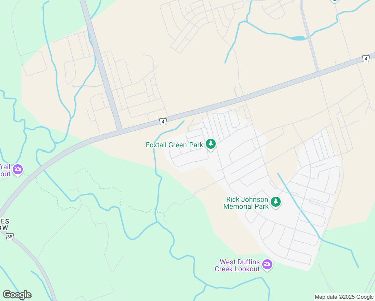 map of restaurants, bars, coffee shops, grocery stores, and more near 1057 Foxtail Crescent in Pickering