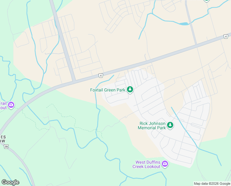map of restaurants, bars, coffee shops, grocery stores, and more near 1057 Foxtail Crescent in Pickering