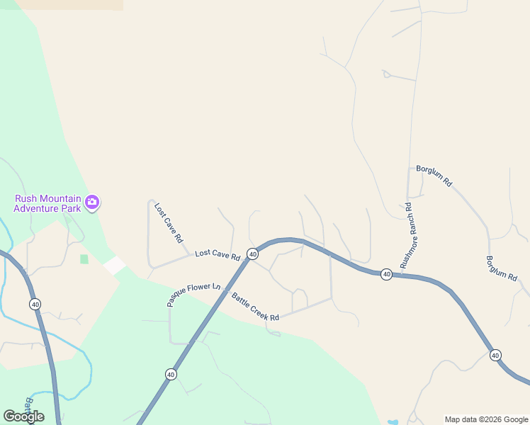 map of restaurants, bars, coffee shops, grocery stores, and more near 13688 South Dakota 40 in Keystone