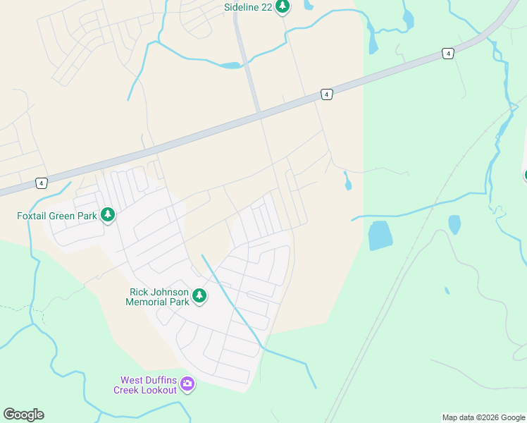map of restaurants, bars, coffee shops, grocery stores, and more near 2634 Apricot Lane in Pickering