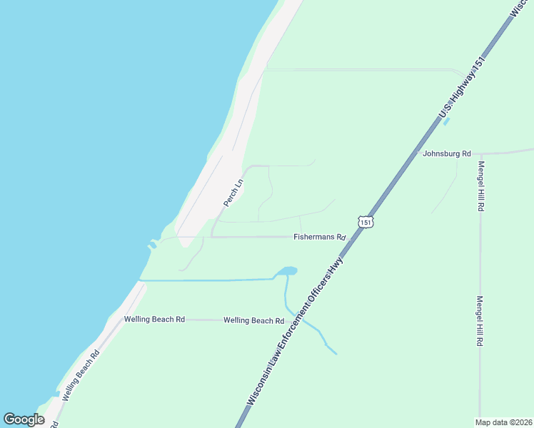 map of restaurants, bars, coffee shops, grocery stores, and more near N9231 Perch Lane in Fond du Lac