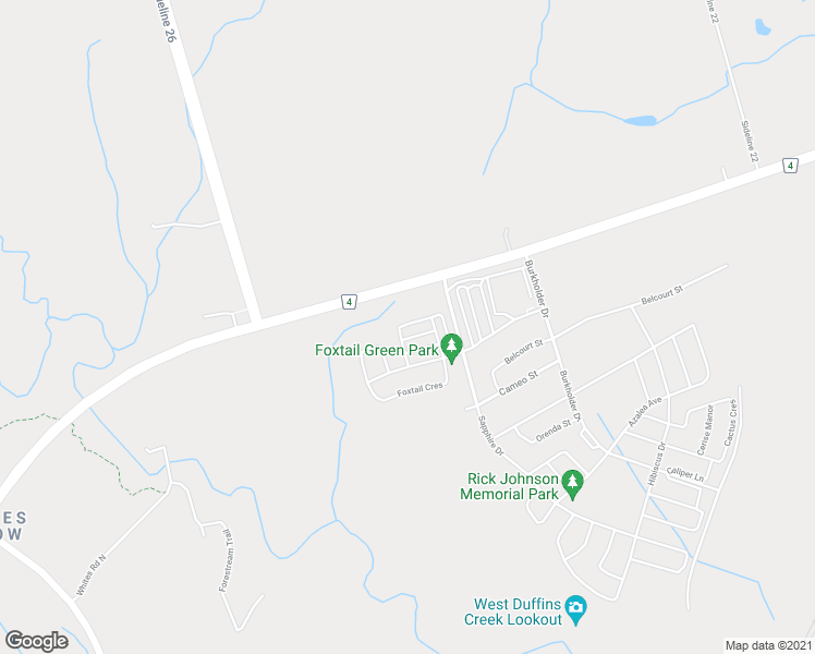 map of restaurants, bars, coffee shops, grocery stores, and more near 1035 Reflection Place in Pickering