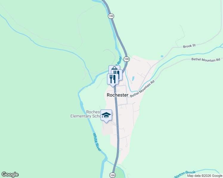 map of restaurants, bars, coffee shops, grocery stores, and more near in Rochester