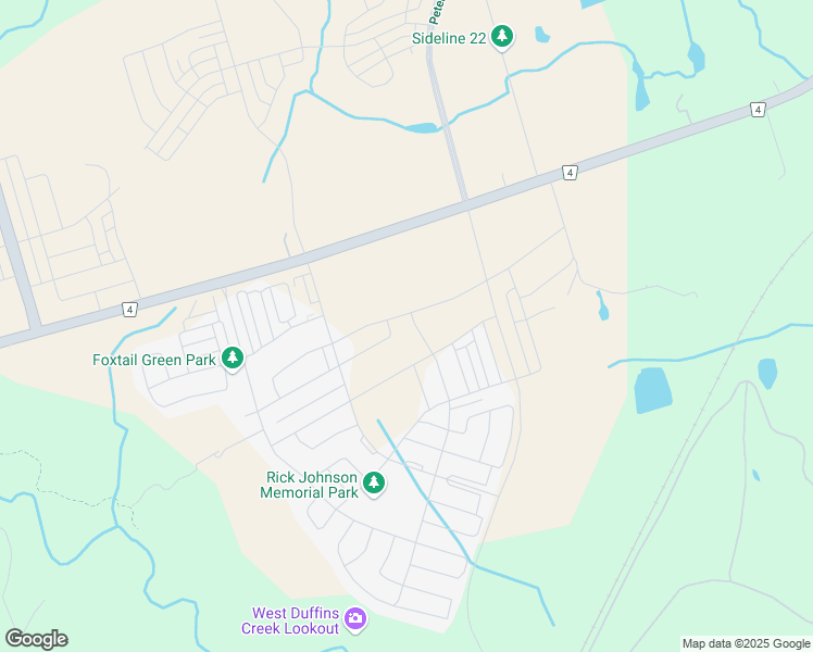 map of restaurants, bars, coffee shops, grocery stores, and more near Hibiscus Drive in Pickering