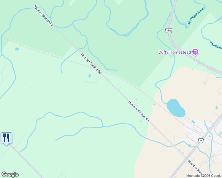 map of restaurants, bars, coffee shops, grocery stores, and more near 14361 Humber Station Road in Bolton