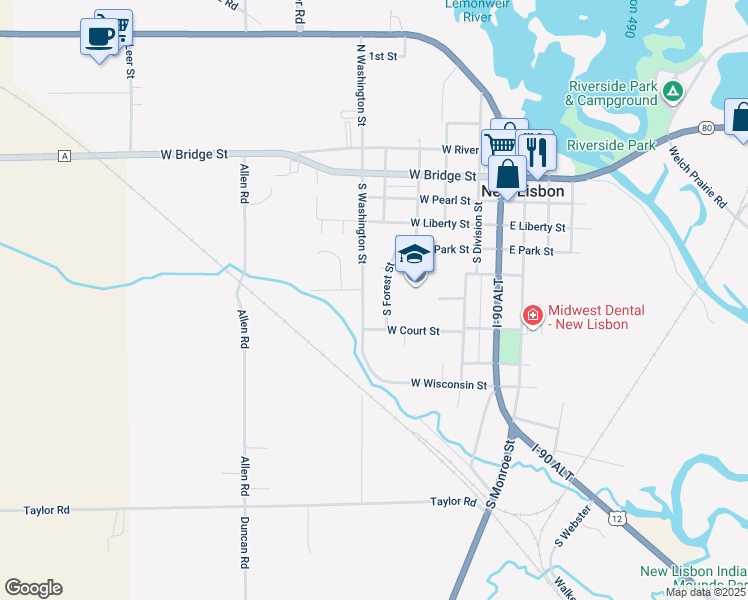 530 South Washington Street, New Lisbon WI Walk Score