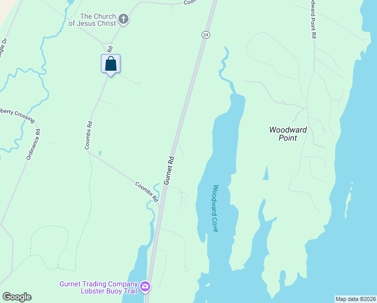 map of restaurants, bars, coffee shops, grocery stores, and more near 12 Caribou Drive in Brunswick